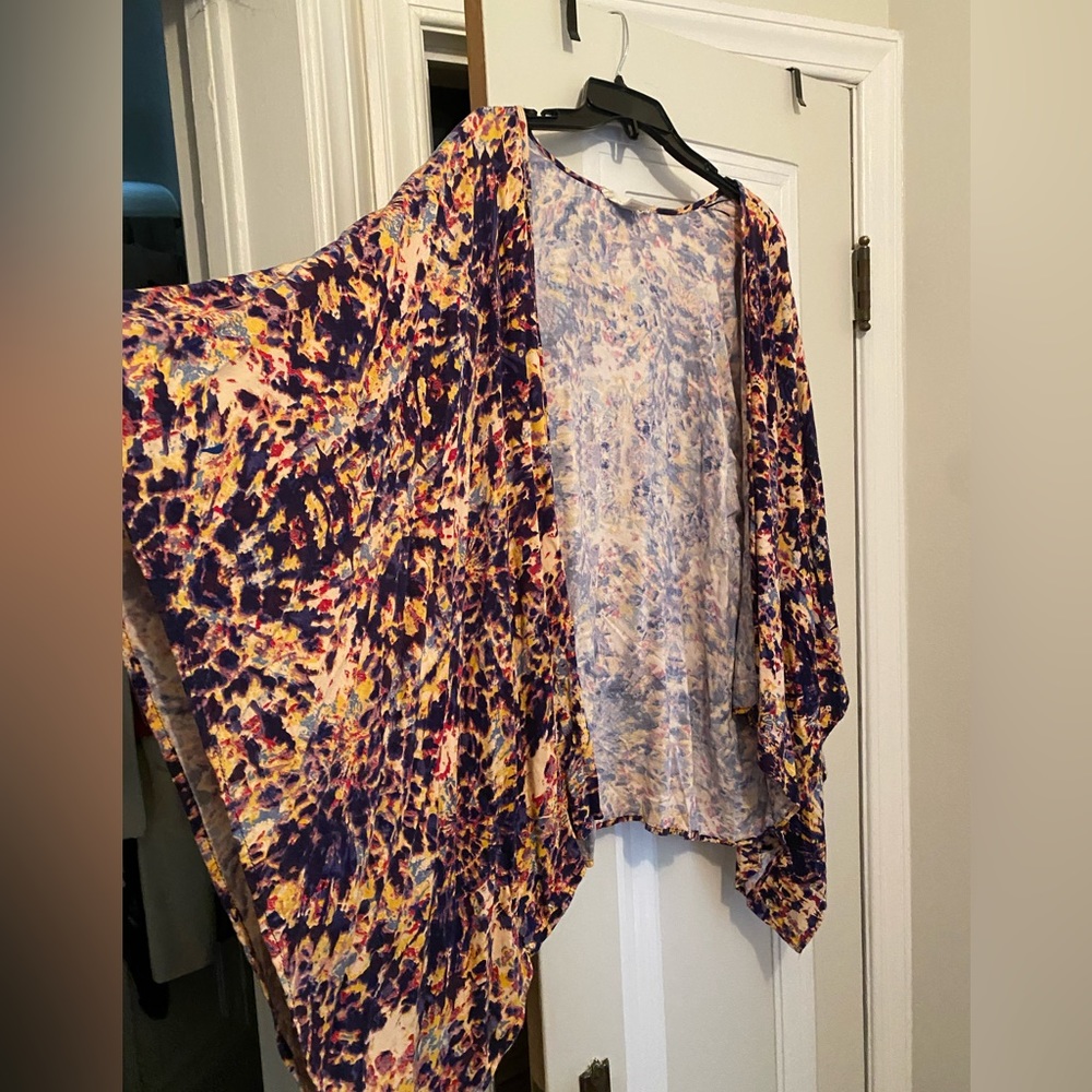 Lovestich Tie Dye Kimono Top
